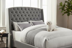 Valentine Wingback Upholstered Bed Frame – Clifton Beds