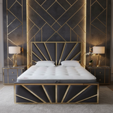 Fate Art Deco gold strip Bed Frame Bespoke Range