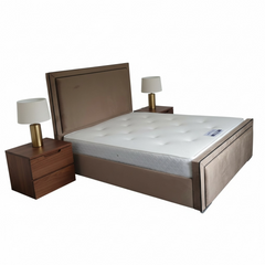 Archie Panel Upholstered Sleigh Bed Frame
