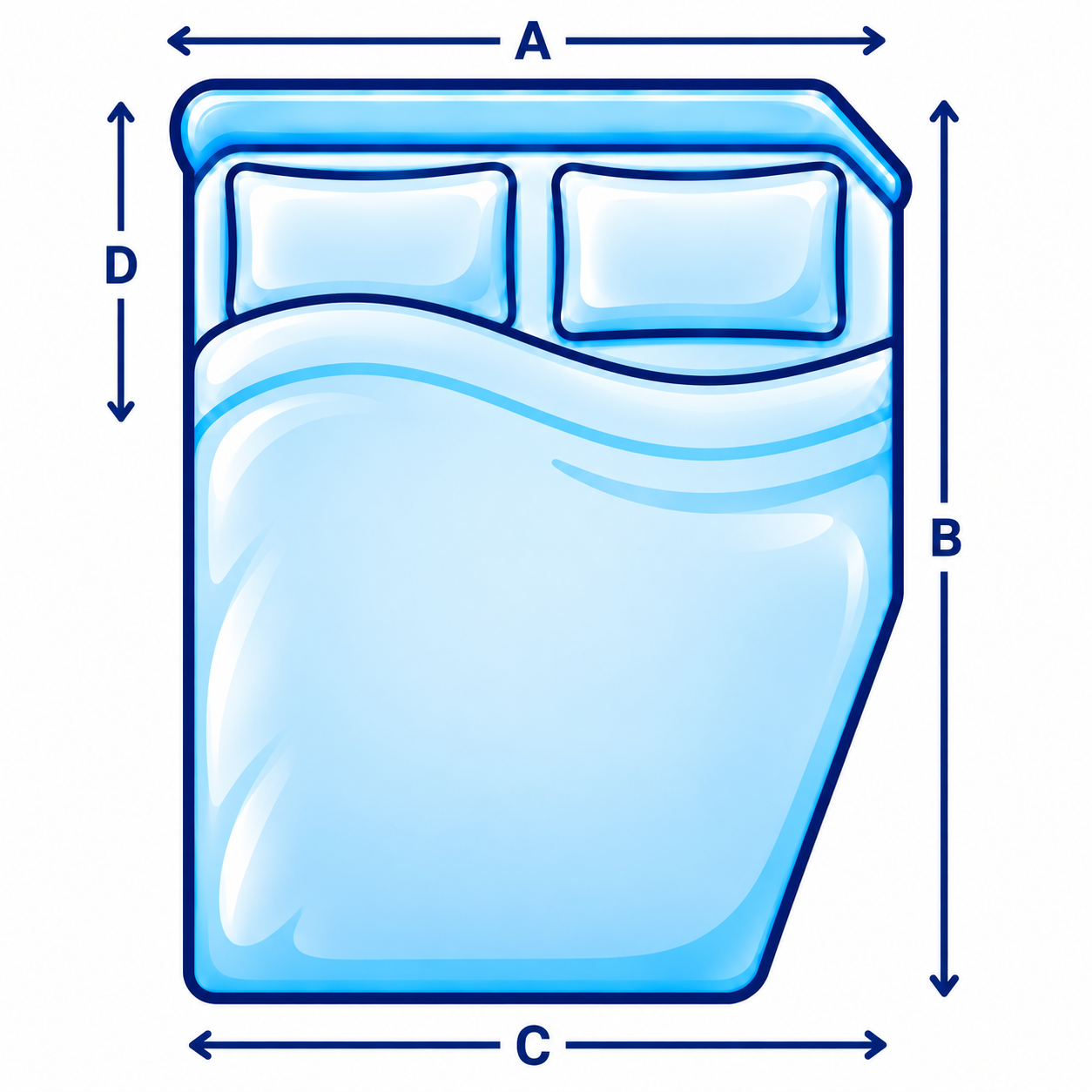 Left Cut Campervan Mattress – Clifton Beds