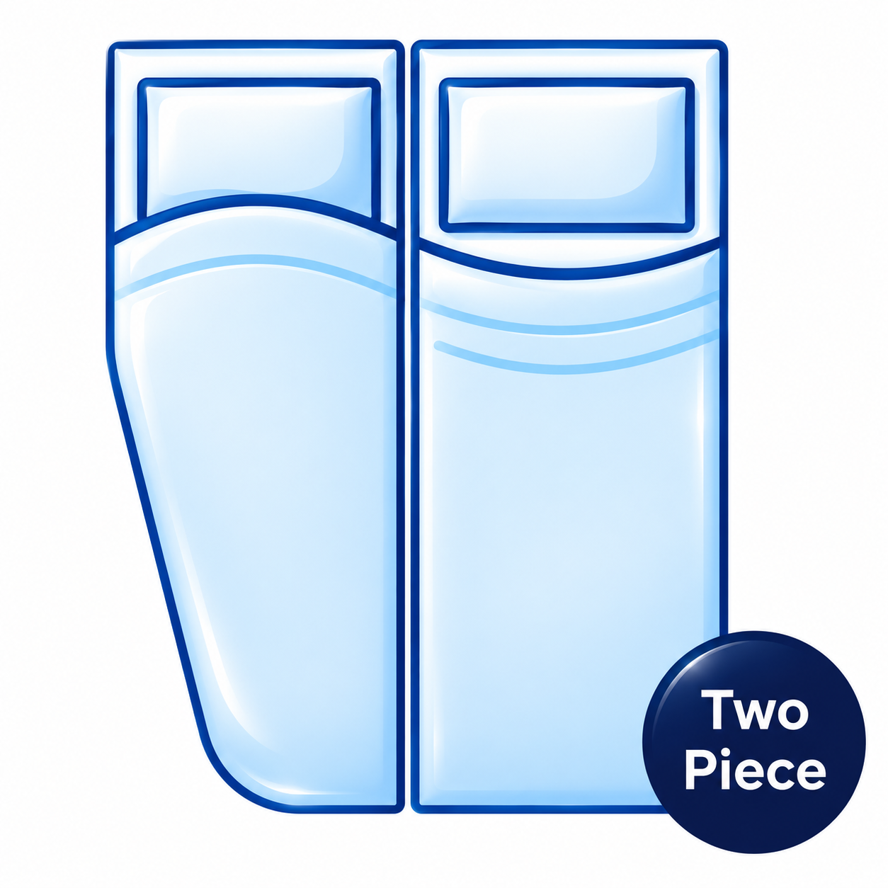 Left Two Piece Campervan Mattress – Clifton Beds