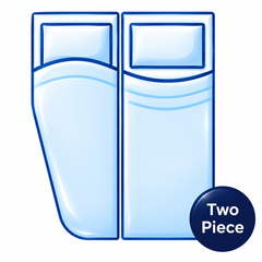 Left Two Piece Campervan Mattress – Clifton Beds