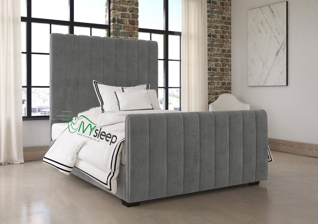 Archie Panel Upholstered Sleigh Bed Frame